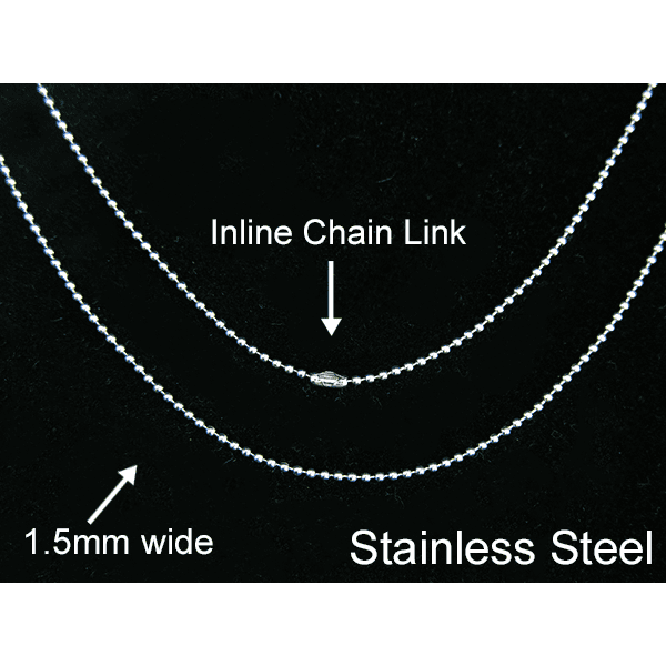 Stainless Steel 1.5mm Ball Chain