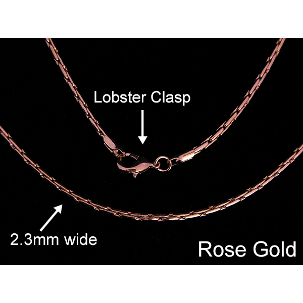 Rose Gold Plated Peanut Chain