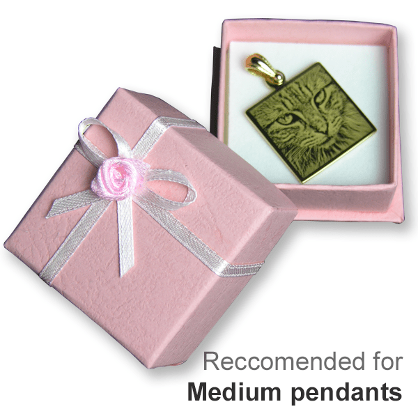 Small/Medium Pink Rosette Gift Box