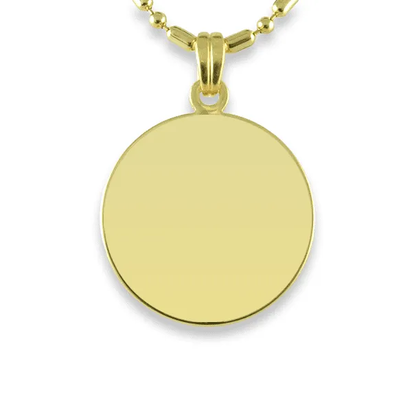 Gold Plate Round Pendant - Cat Jewellery Photo Keepsake - Image 3