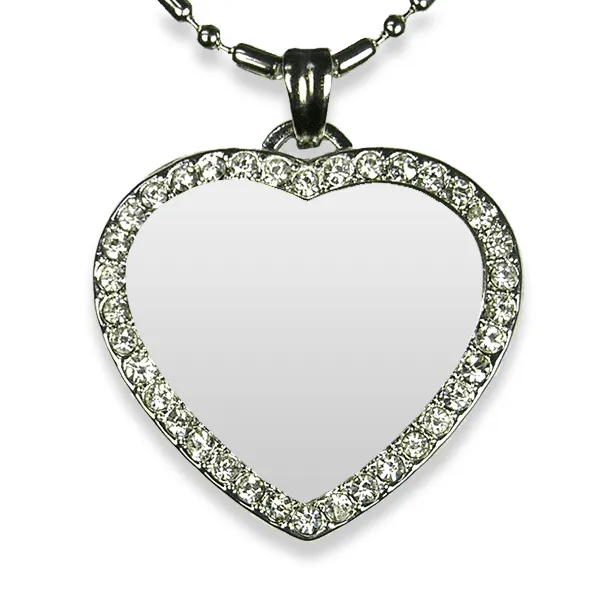 Dog Photo Keepsake - Medium Heart Diamante - Image 3