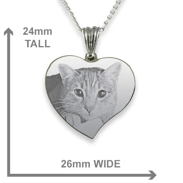 Medium Curved Heart Cat Keepsake - Image 2