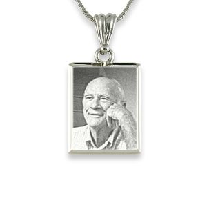 925 Silver Deluxe Bevelled Photo Pendant