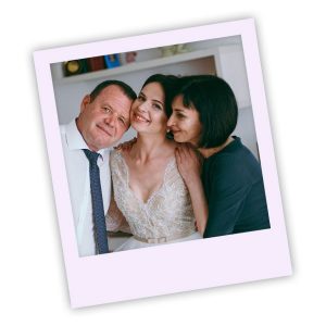 Parents of the Bride Wedding Polaroid