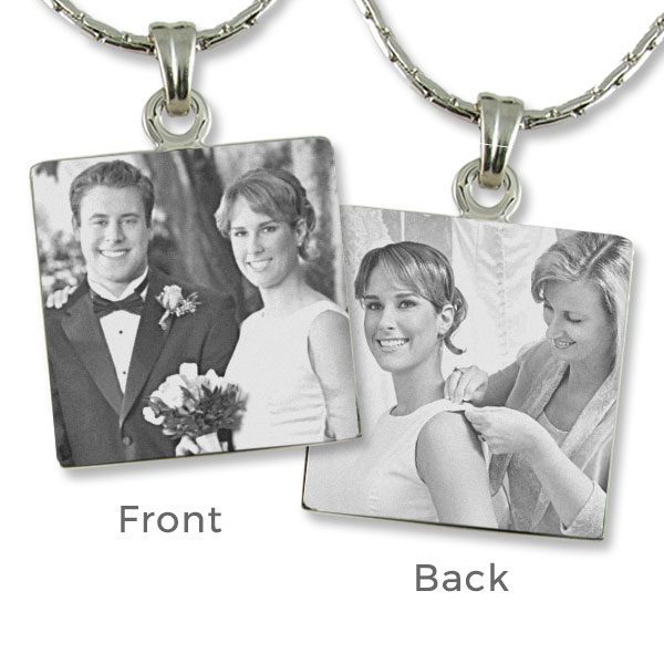 Square photo Pendant - Parents of the bride