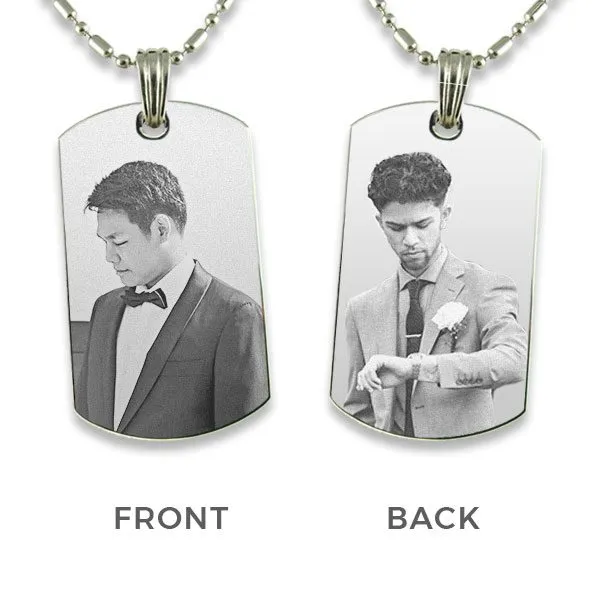 Groom and Best Man - photo Pendant