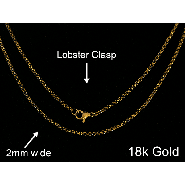 Gold Plated Round Link Chain