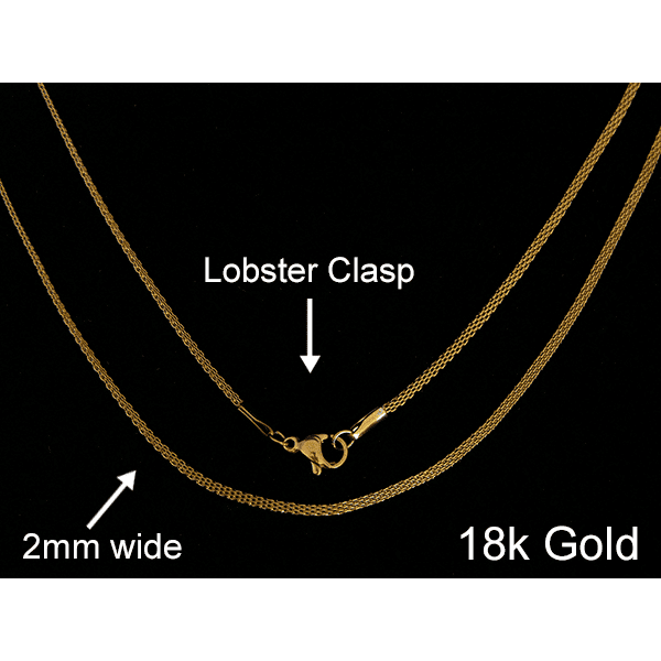 Gold Plated Woven Rope Chain