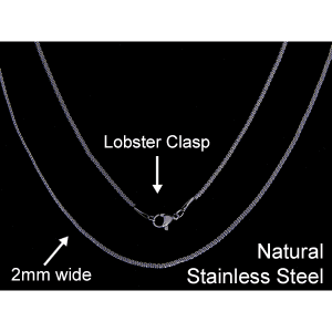 Plated Stainless Steel Woven Rope Chain Natural Stainless Steel