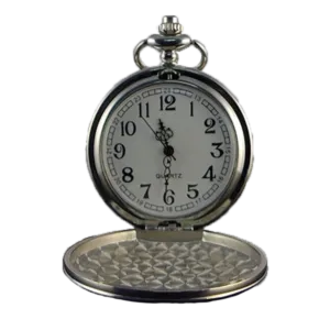 Engraved Pocket Watch - Arabic numerals