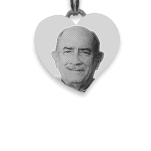 Small Curved Heart Photo Pendant