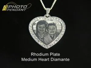 RP Medium Heart Diamante 3