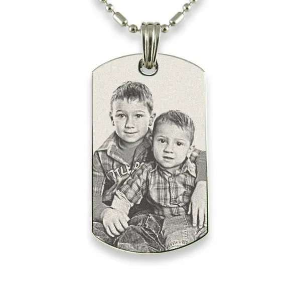 Photo Engraved Medium Dog Tag2