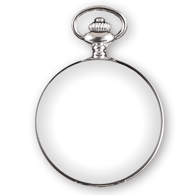 Silver coloured Photo Engraved Pocket Watch