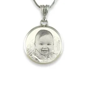 Photo Keepsake Jewellery - Bevelled Round Pendant