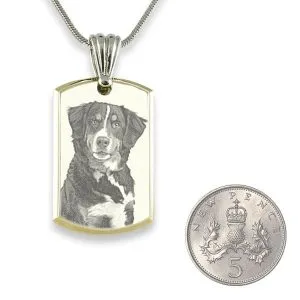 Pet Photo Keepsake - Bevelled Small Portrait Pendant - Image 3