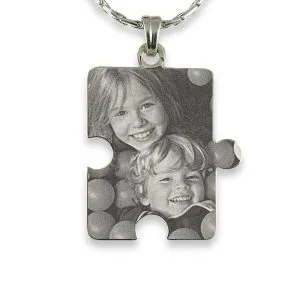 Photo Pendant Jigsaw Piece  - The Missing Piece