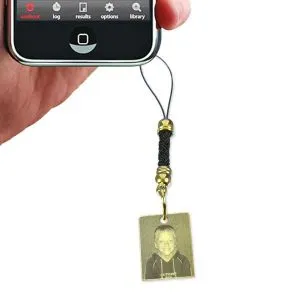 Gold Plate Mini Rectangle Photo Charm