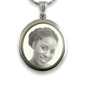 Photo Personalised Jewellery - Large Mounted Portrait Oval