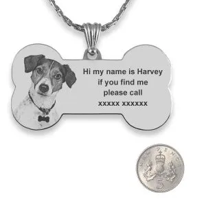 Engraved Dog Collar - Large Dog Tag - Image 2