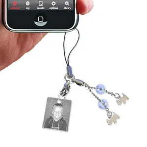 Mini Rectangular Photo charm with Scottish Terriers