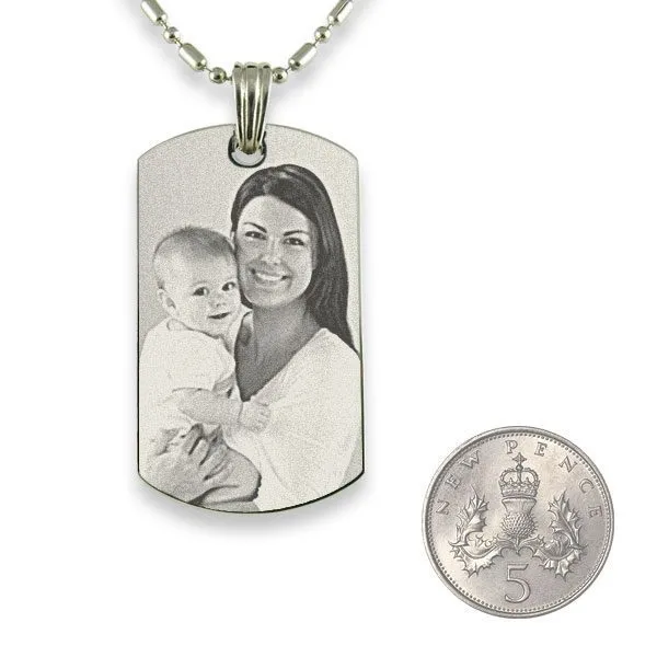 Photo Engraved Necklace - Personalised Photo Jewellery - Image 4