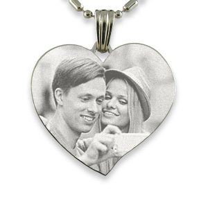 Personalised Anniversary Gift - Photo Engraved Necklace